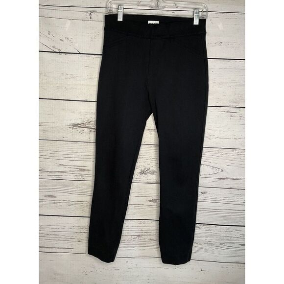 Spanx Womens SP  Black Stretch Skinny Fit Leg‎ Work Pants Trousers Rayon Blend - Picture 1 of 9